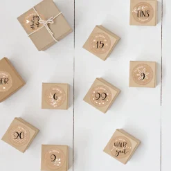 Adventskalender Aufkleber Zahlen