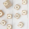 Adventskalender Aufkleber Zahlen "Stern"