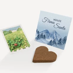 Anzuchtset Herz geschäftlich "Winterlandschaft Berge"