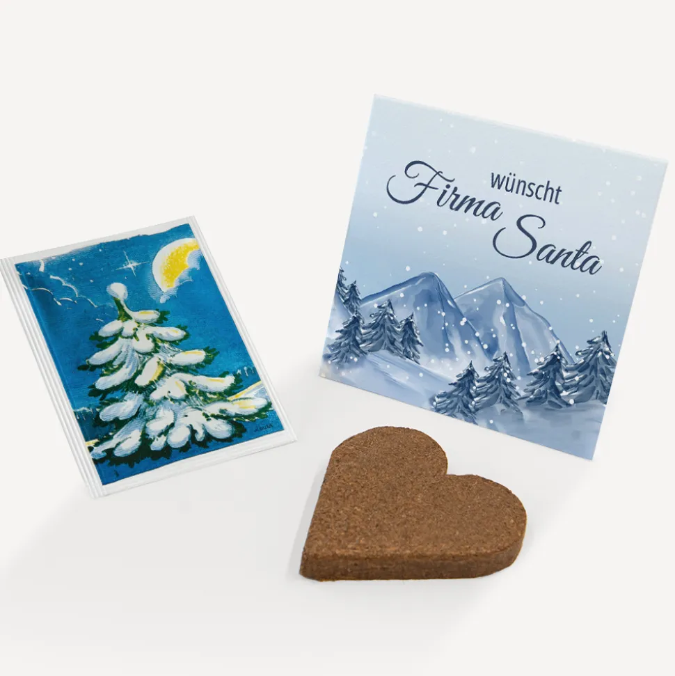 Anzuchtset Herz geschäftlich "Winterlandschaft Berge"