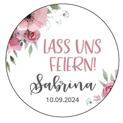 Aufkleber Geburtstag Bohemian Summer