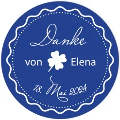 Aufkleber Geburtstag Danke