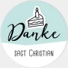 Aufkleber Geburtstag Doodle
