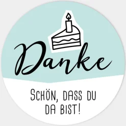 Aufkleber Geburtstag Doodle