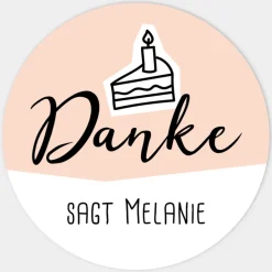 Aufkleber Geburtstag Doodle