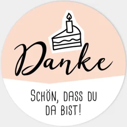 Aufkleber Geburtstag Doodle