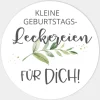 Aufkleber Geburtstag Green Magic