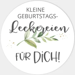 Aufkleber Geburtstag Green Magic