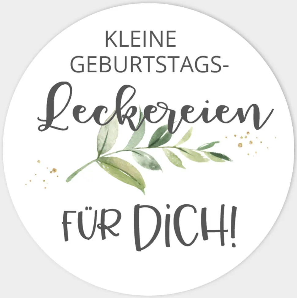Aufkleber Geburtstag Green Magic