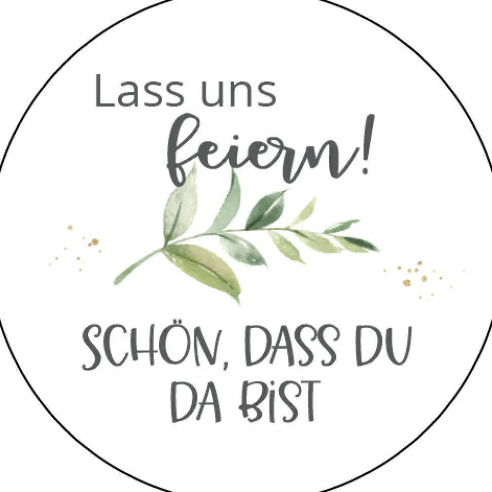 Aufkleber Geburtstag Green Magic