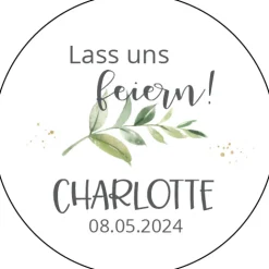 Aufkleber Geburtstag Green Magic