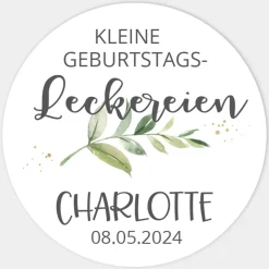 Aufkleber Geburtstag Green Magic
