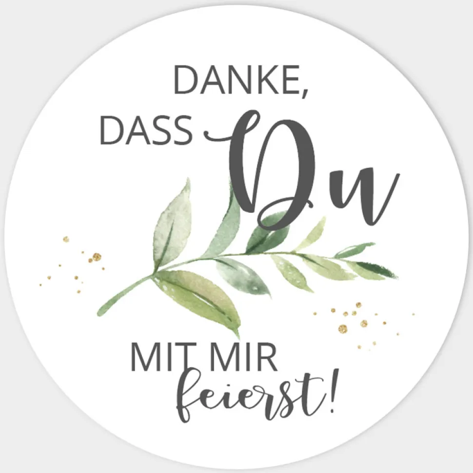 Aufkleber Geburtstag Green Magic