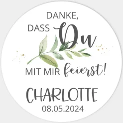 Aufkleber Geburtstag Green Magic