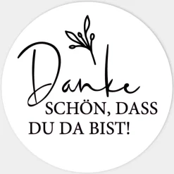 Aufkleber Geburtstag Kalligrafie