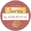 Aufkleber Geburtstag Punkte