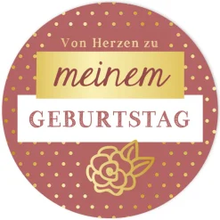 Aufkleber Geburtstag Punkte