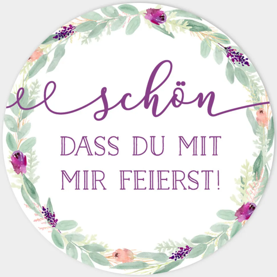 Aufkleber Geburtstag Schön