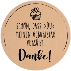 Aufkleber Geburtstag Törtchen