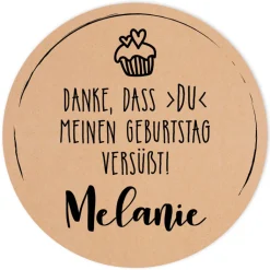 Aufkleber Geburtstag Törtchen