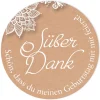 Aufkleber Geburtstag Vintage Spitze