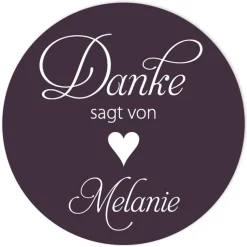 Aufkleber Geburtstag Vintage Elegance