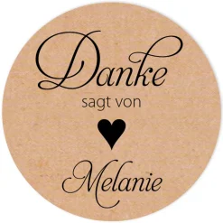 Aufkleber Geburtstag Vintage Elegance