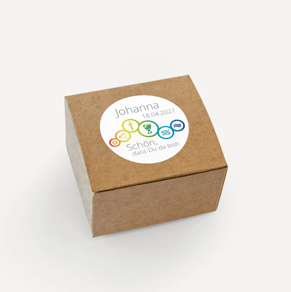 Aufkleber "Regenbogen Symbole"
