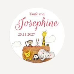 Aufkleber Taufe Arche Noah