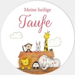 Aufkleber Taufe Arche Noah