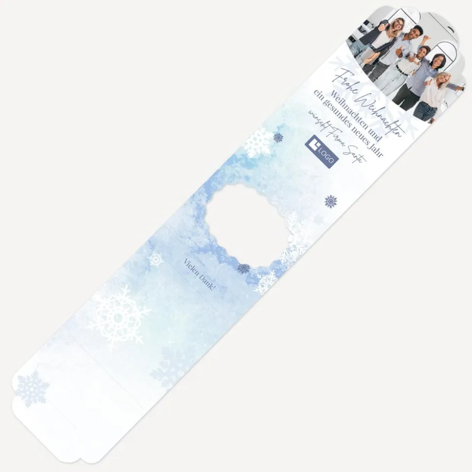 Aufsteller "Schneeflocken" mit Füllung