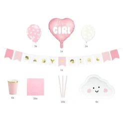 Babyparty Deko Box "Its a girl" rosa