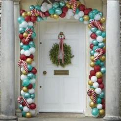Ballongirlande Weihnachten bunt "Zuckerstangen" 240 tlg.