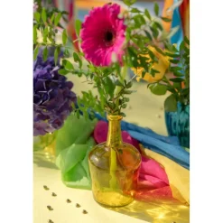 Ballonvase gelb 8 x 14 cm