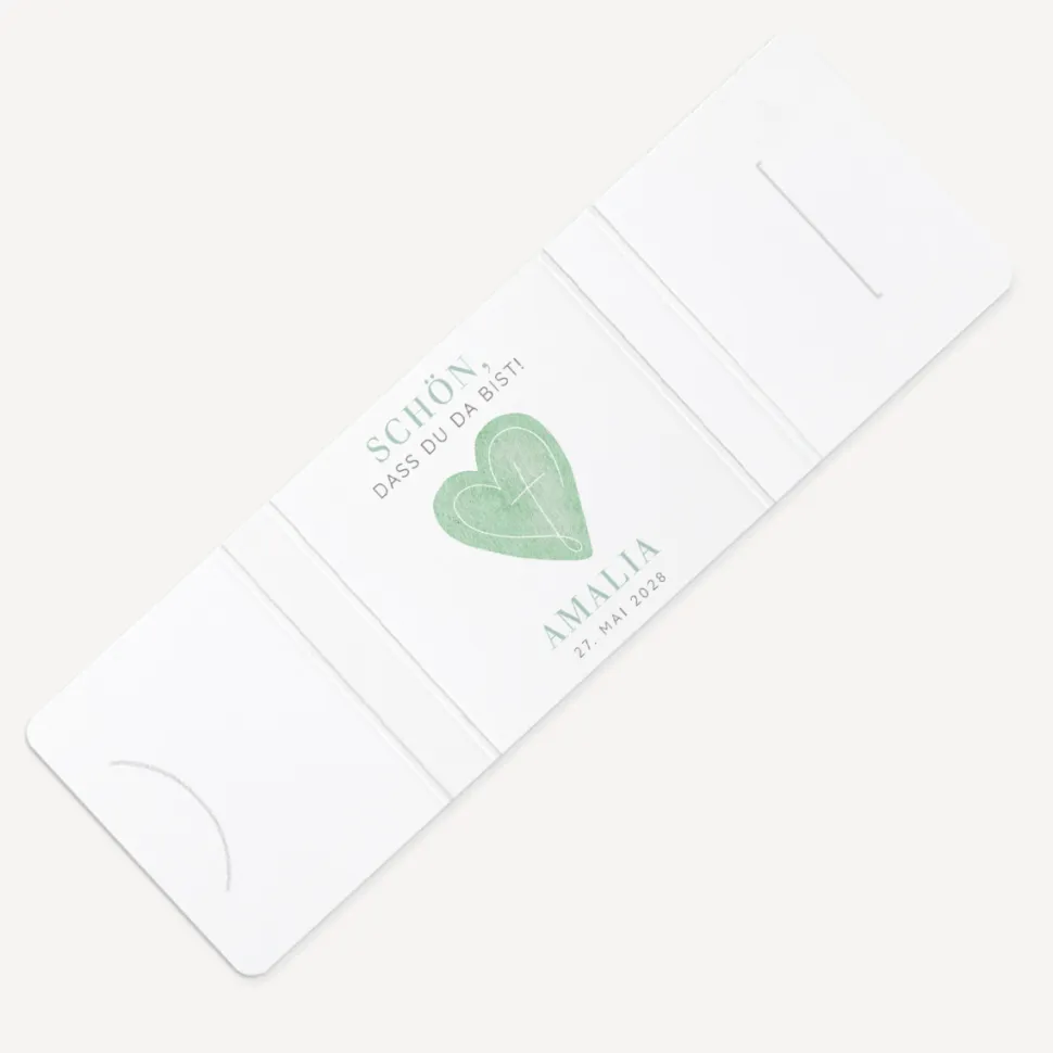Banderole Mini Schokolade "Herz"