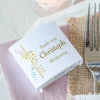 Banderole Mini Schokolade Kreuz mit Symbolen