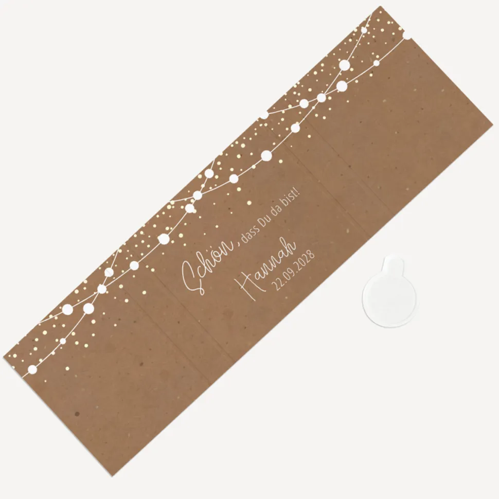 Banderole Mini Schokolade "Party Lights"