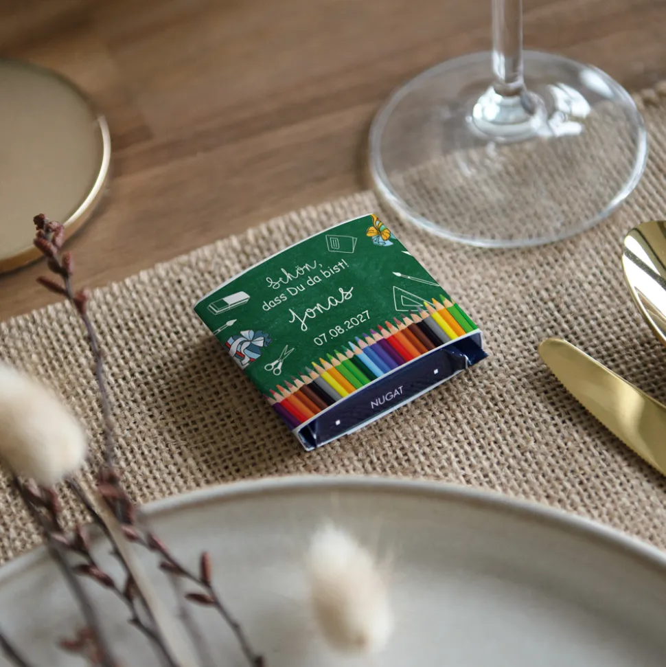 Banderole Mini Schokolade "Stifte"