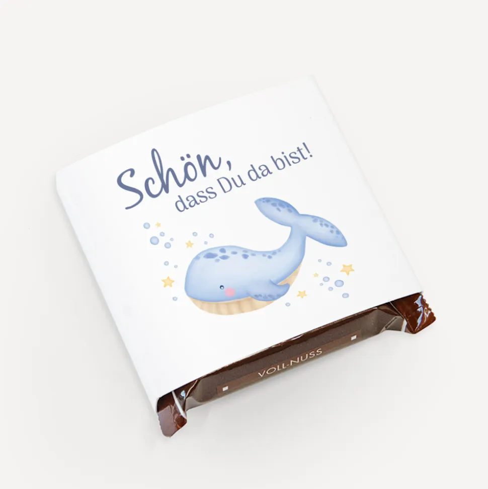 Banderole Mini Schokolade "Wal Willy"