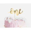Cake Topper "one" gold