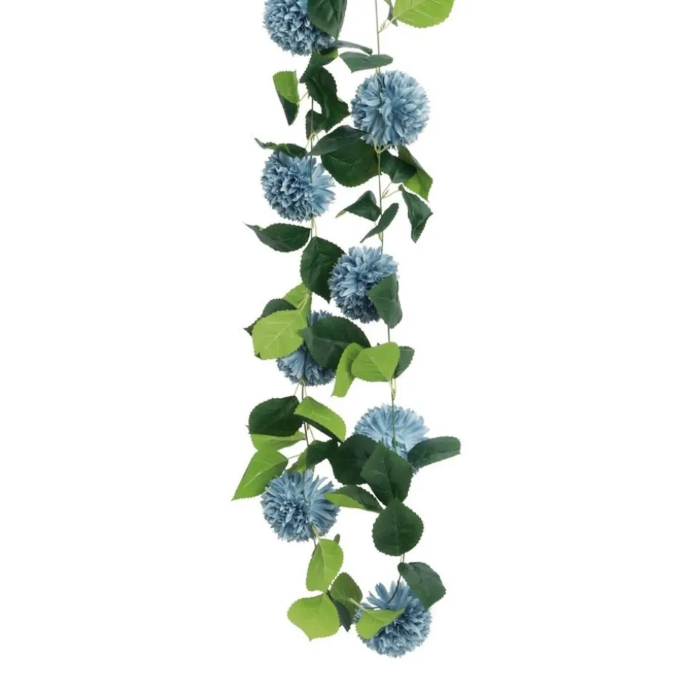 Dahliengirlande blau 220 cm