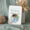 Danksagung Einschulung runde Ecken "Tierische Buchstaben"