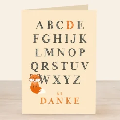 Danksagung Einschulung "Schlauer Fuchs"