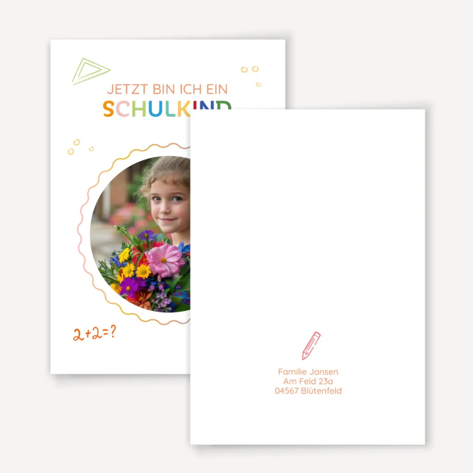 Danksagung Einschulung "Schulkind"