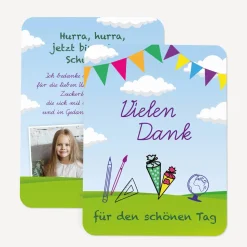 Danksagung Einschulung "Zuckertüte"