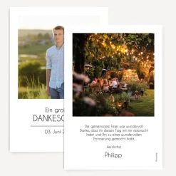 Danksagung Jugendweihe "Polaroid"