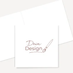 Danksagung Klappkarte mit eigenem Design