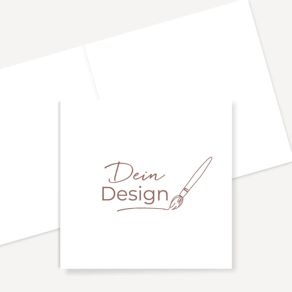 Danksagung Klappkarte mit eigenem Design