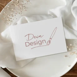 Danksagung Klappkarte quer mit eigenem Design