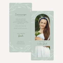 Danksagung Konfirmation mit Lesezeichen 
